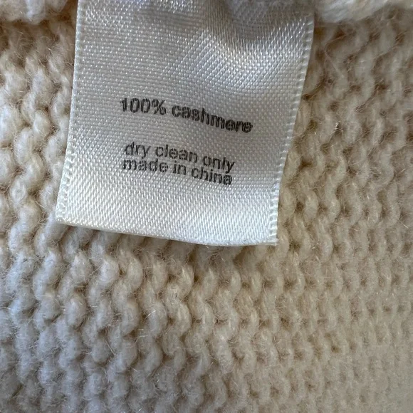 Dear Pruitt Anthropologie Cashmere Sweater Coat - Cream Double Breasted - Picture 6 of 8